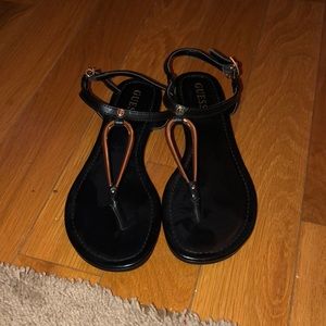 Black guess sandals